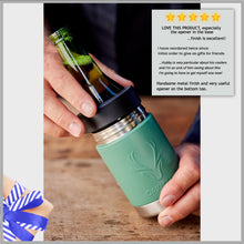 Load image into Gallery viewer, STUBiBudi 12oz Beer Cooler for Bottles and Cans with Bottle Opener (Green)
